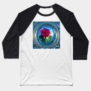 Rose in the glass ball Baseball T-Shirt